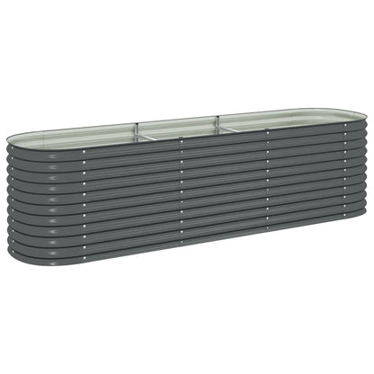 Garten-Hochbeet 320X80X81 Cm Verzinkter Stahl