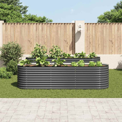 Garten-Hochbeet 320X80X81 Cm Verzinkter Stahl