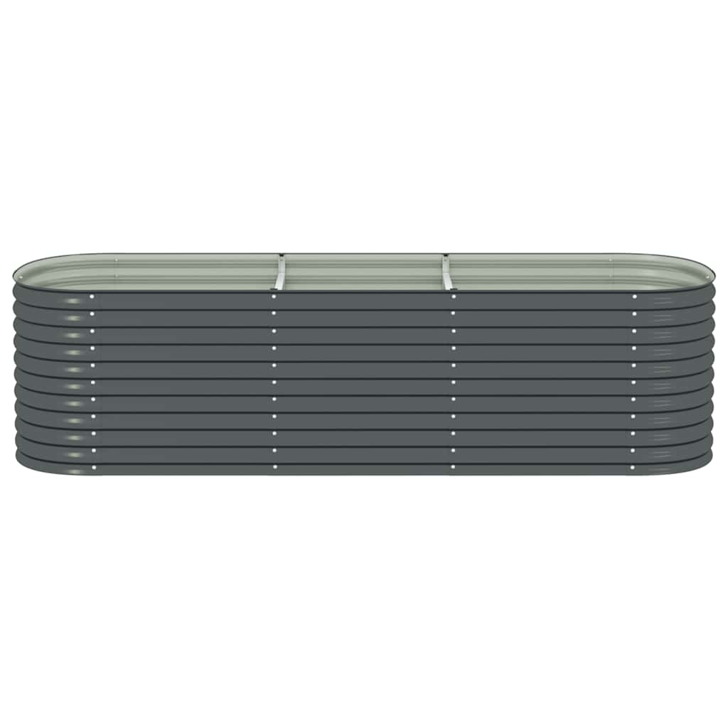 Garten-Hochbeet 320X80X81 Cm Verzinkter Stahl