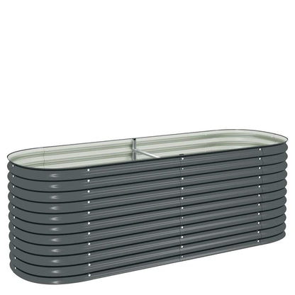 Garten-Hochbeet 240 X 80 X 81 Cm Verzinkter Stahl