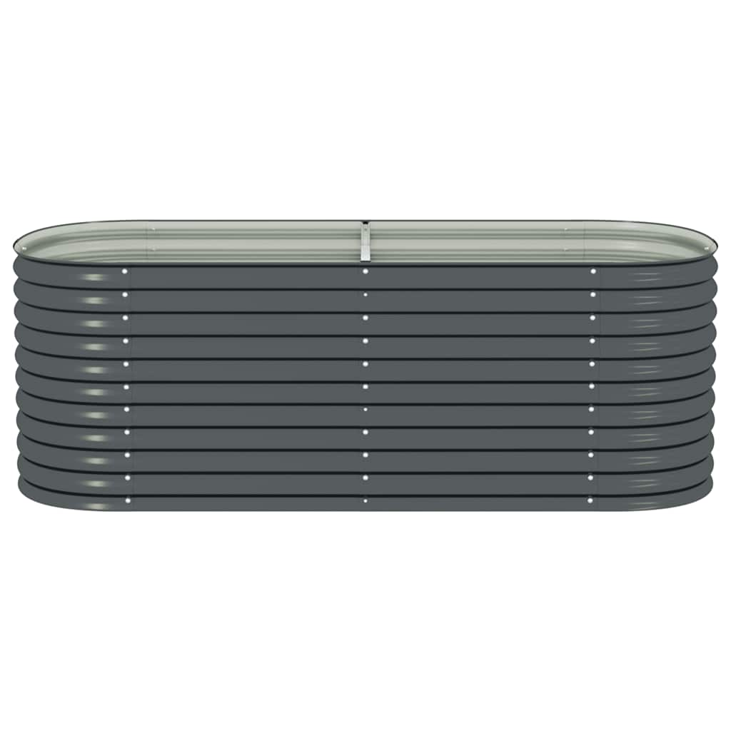 Garten-Hochbeet 240 X 80 X 81 Cm Verzinkter Stahl