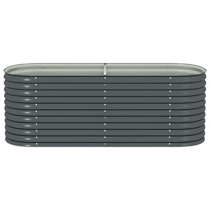 Garten-Hochbeet 240 X 80 X 81 Cm Verzinkter Stahl
