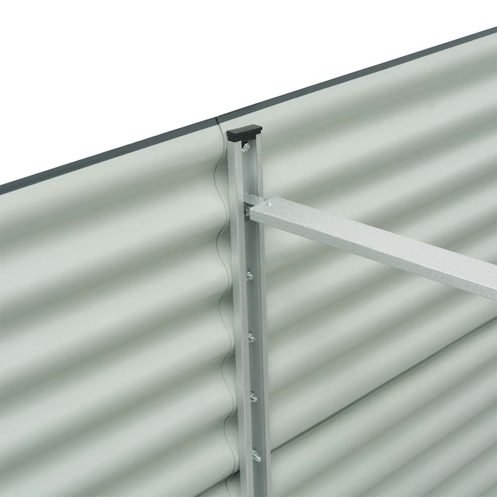 Garten-Hochbeet 240 X 80 X 81 Cm Verzinkter Stahl