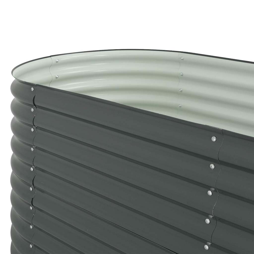 Garten-Hochbeet 240 X 80 X 81 Cm Verzinkter Stahl