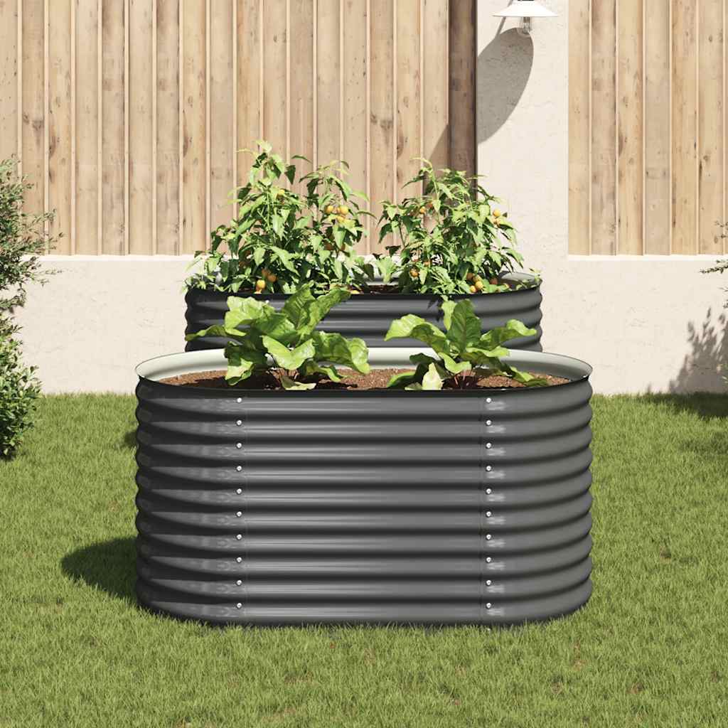 Garten-Hochbeet 160X80X81 Cm Verzinkter Stahl