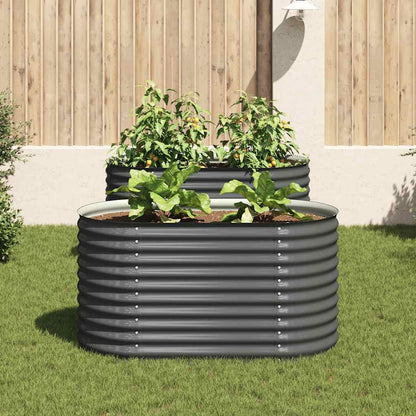 Garten-Hochbeet 160X80X81 Cm Verzinkter Stahl