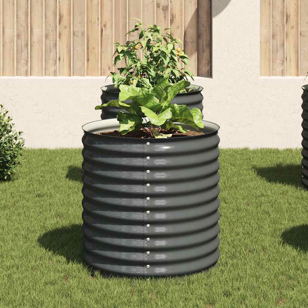 Garten-Hochbeet 80X80X81 Cm Verzinkter Stahl