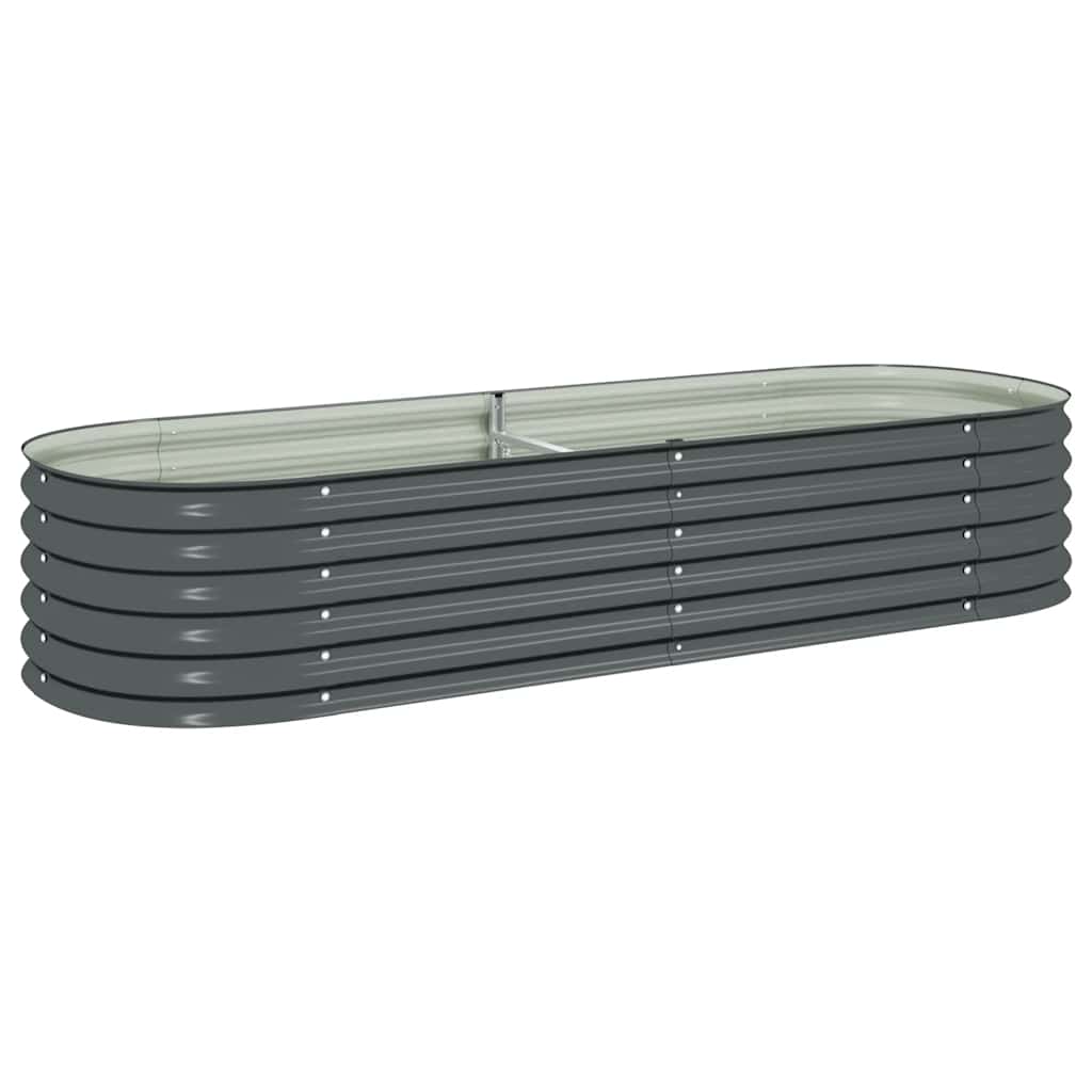 Garten-Hochbeet 240X80X44 Cm Verzinkter Stahl