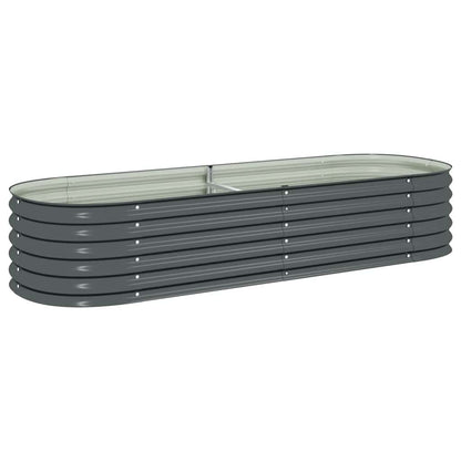 Garten-Hochbeet 240X80X44 Cm Verzinkter Stahl