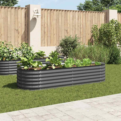Garten-Hochbeet 240X80X44 Cm Verzinkter Stahl