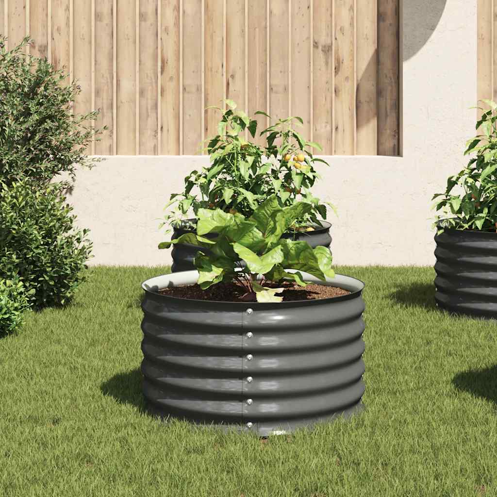 Garten-Hochbeet 80X80X44 Cm Verzinkter Stahl