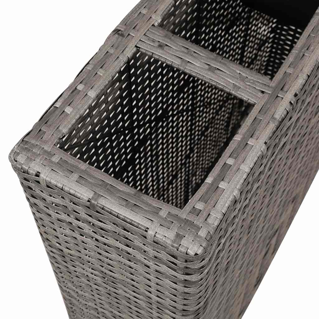 Garten-Hochbeet Mit 4 Töpfen Poly Rattan