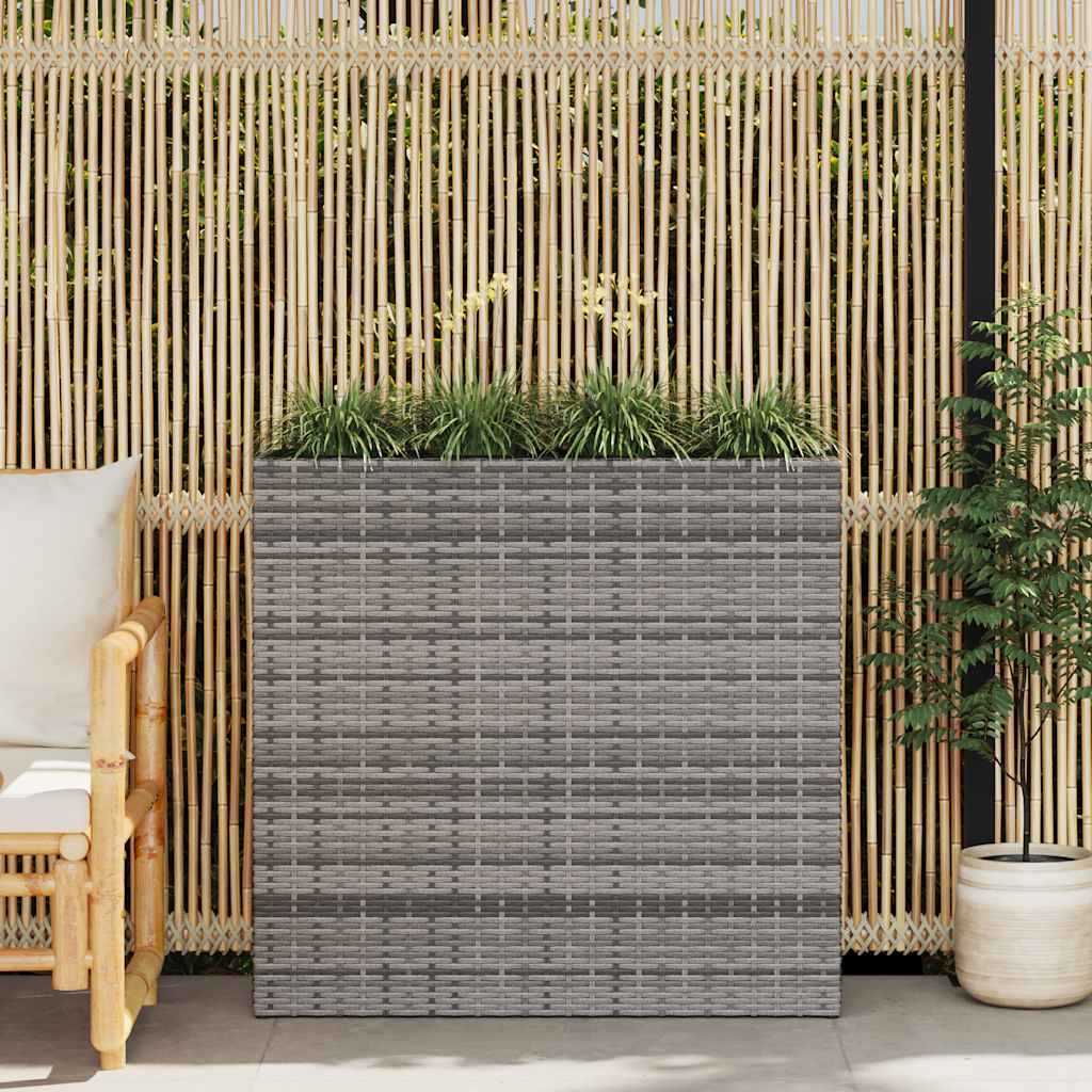 Garten-Hochbeet Mit 4 Töpfen Poly Rattan