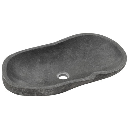 Waschbecken Flussstein Oval 60-70 Cm