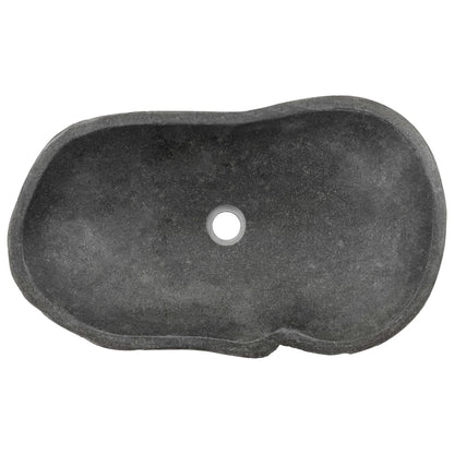 Waschbecken Flussstein Oval 60-70 Cm