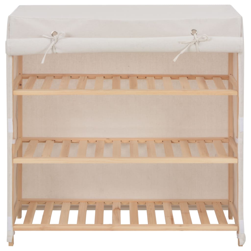 Schuhschrank Mit Abdeckung 79 X 40 X 80 Cm Stoff