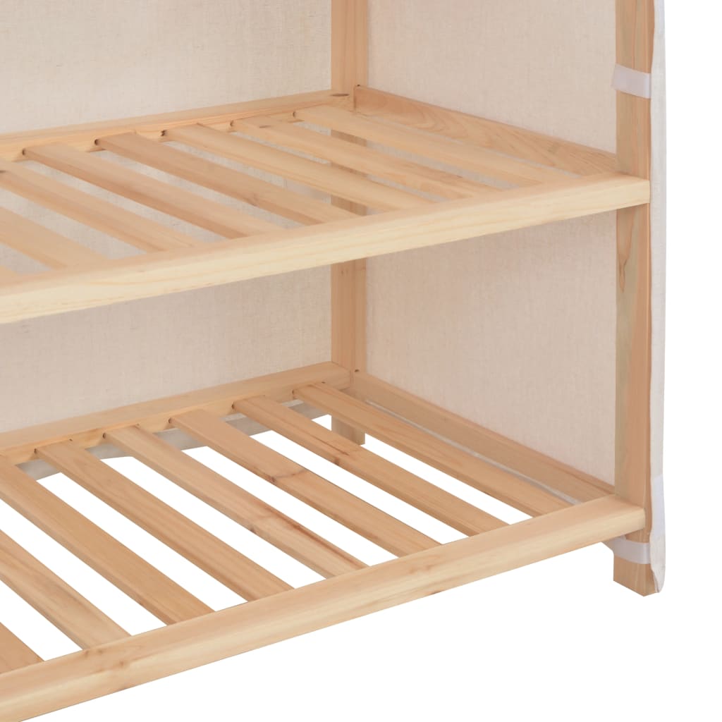 Schuhschrank Mit Abdeckung 79 X 40 X 80 Cm Stoff