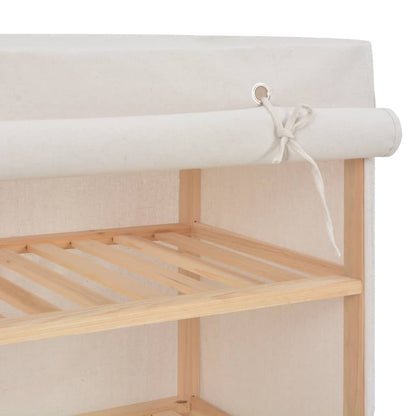 Schuhschrank Mit Abdeckung 79 X 40 X 80 Cm Stoff