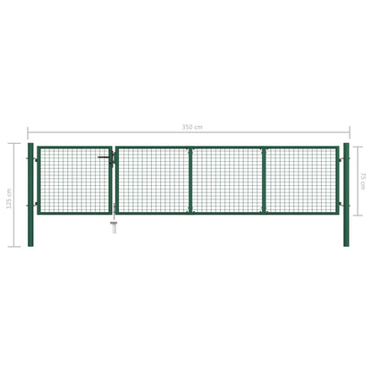 Gartentor Aus Stahl 350 X 75 Cm