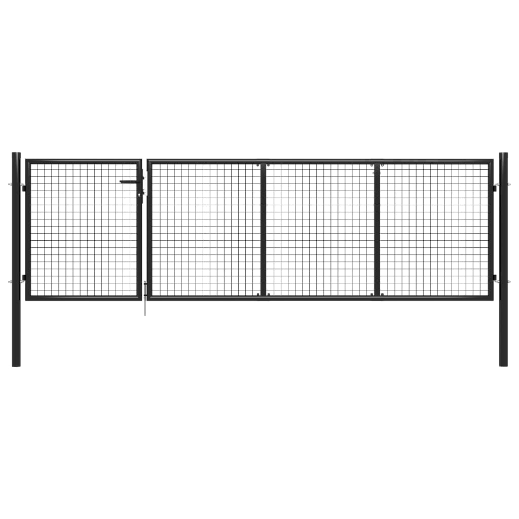 Gartentor Aus Stahl 350 X 100 Cm