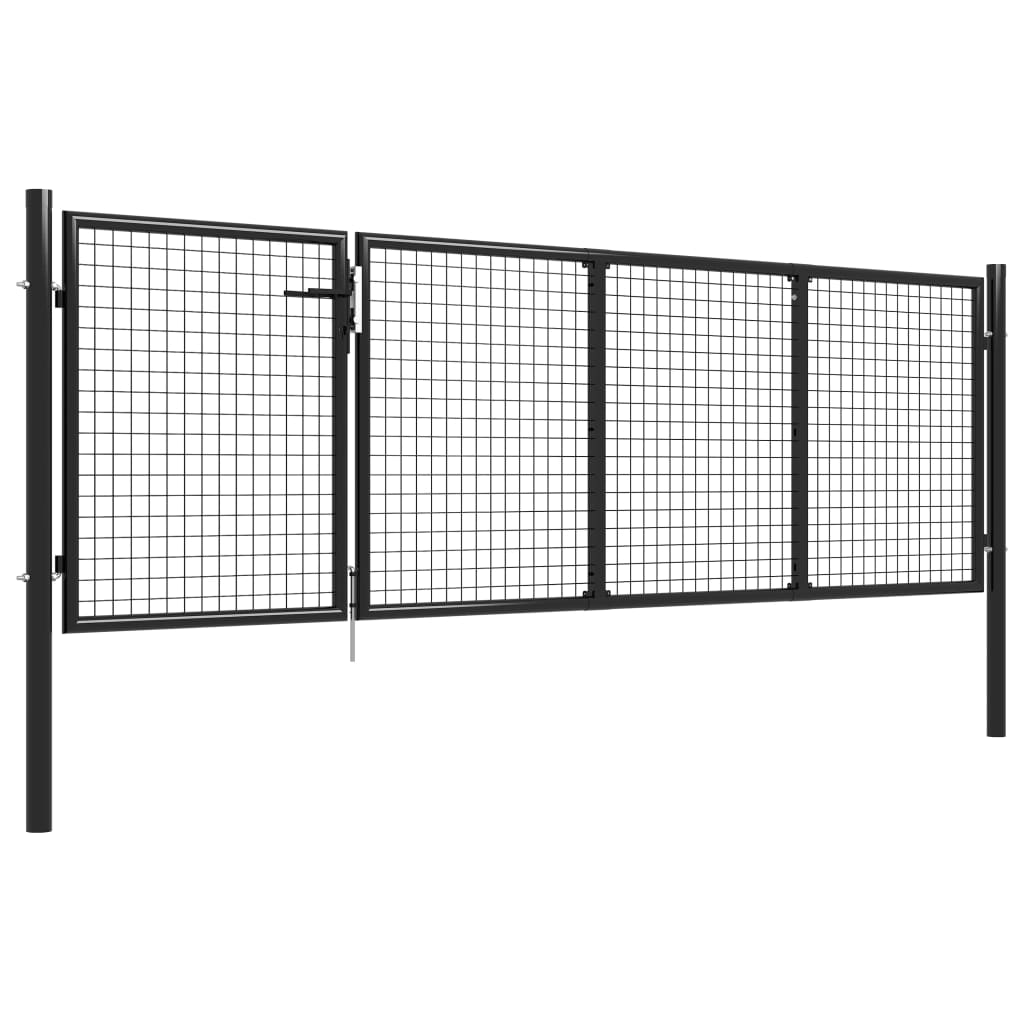Gartentor Aus Stahl 350 X 100 Cm
