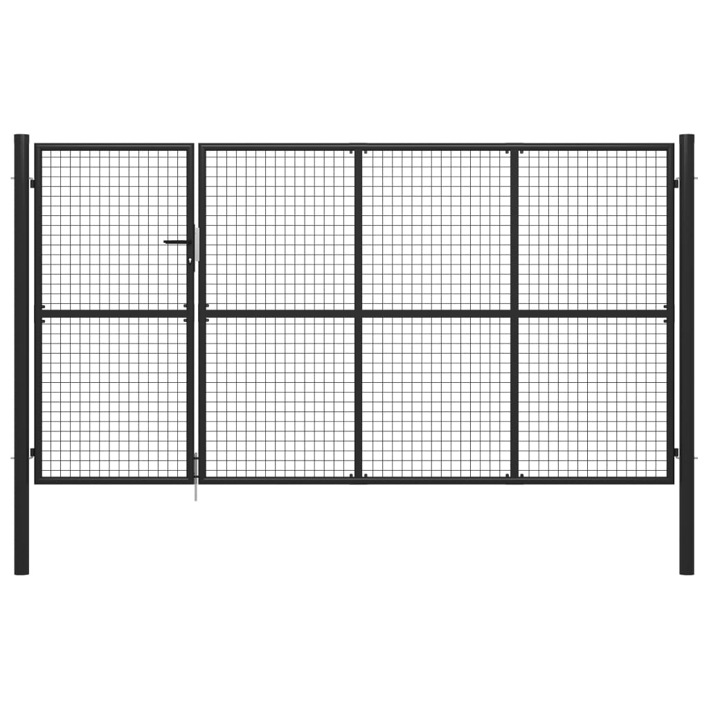 Gartentor Aus Stahl 350 X 150 Cm