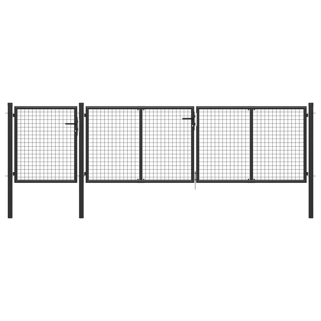 Gartentor Aus Stahl 400 X 100 Cm