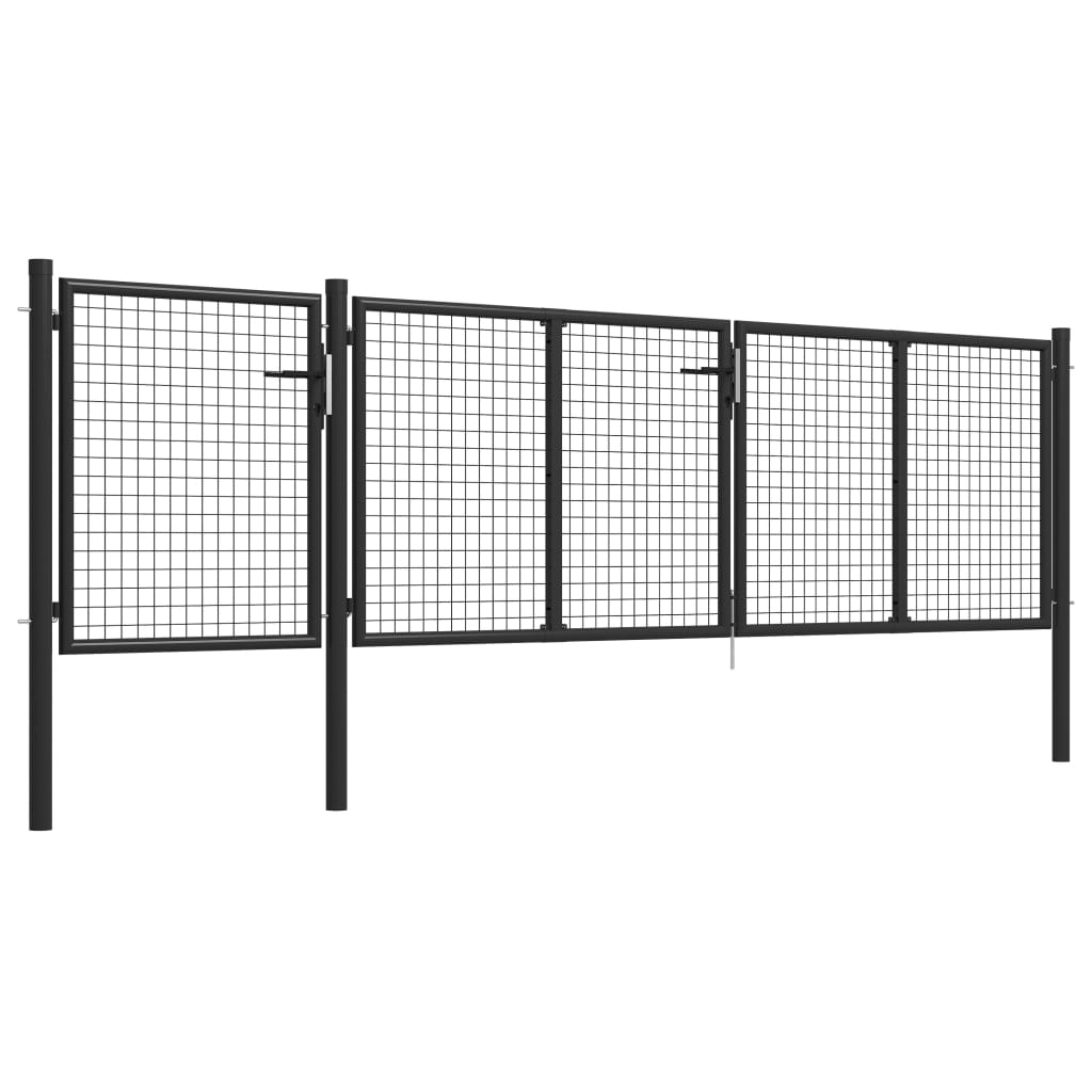 Gartentor Aus Stahl 400 X 100 Cm