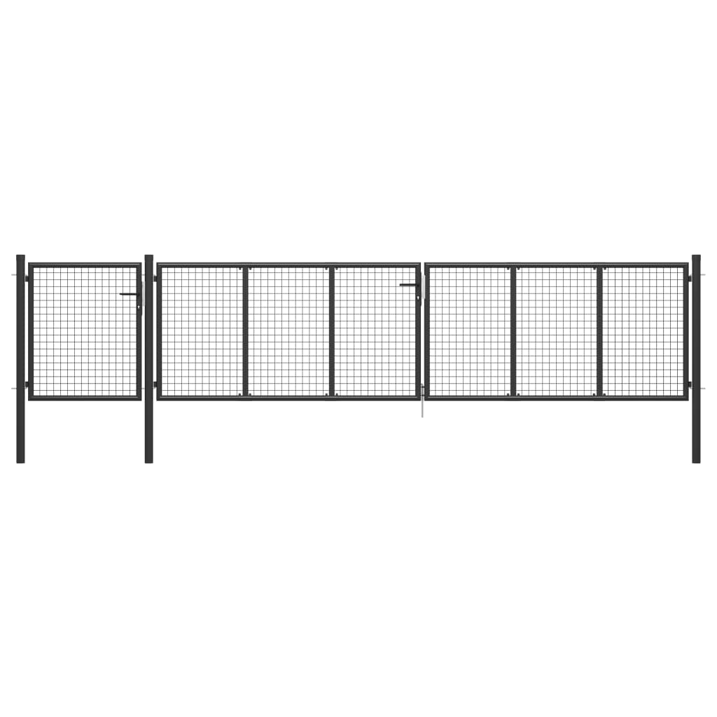Gartentor Stahl 500×100 Cm
