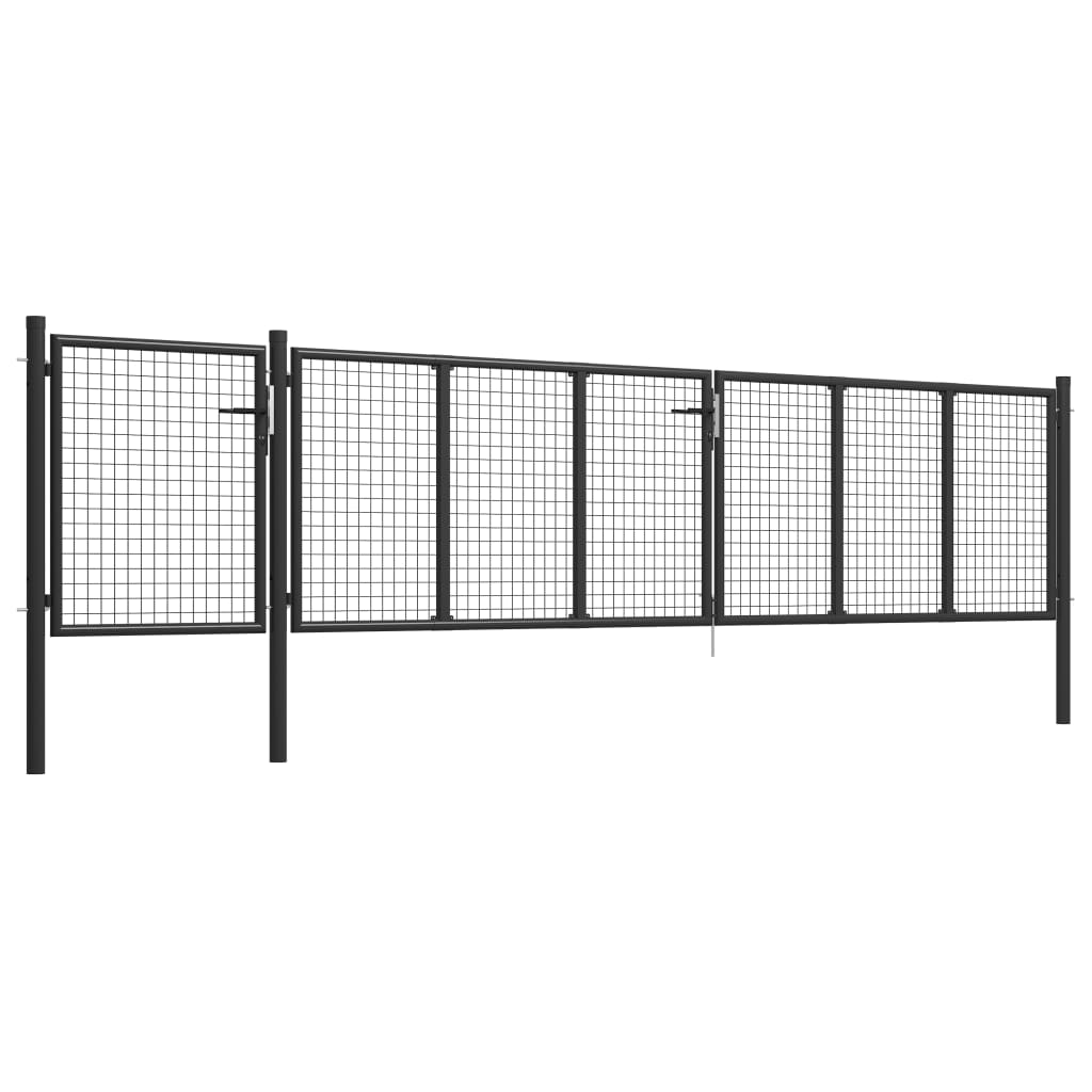 Gartentor Stahl 500×100 Cm
