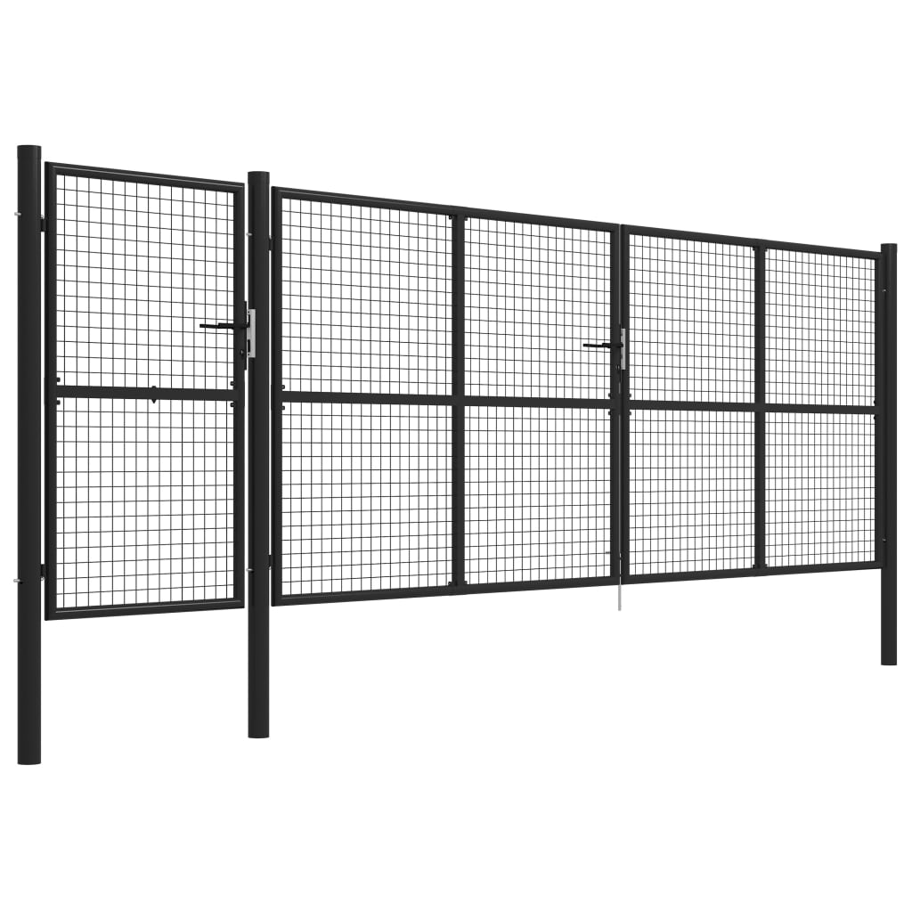 Gartentor Stahl 500×150 Cm