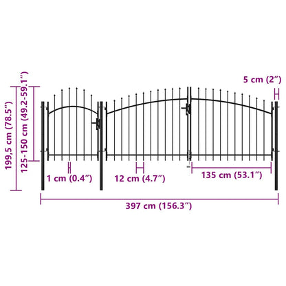 Gartentor Woerden Stahl 1,5 X 4 M