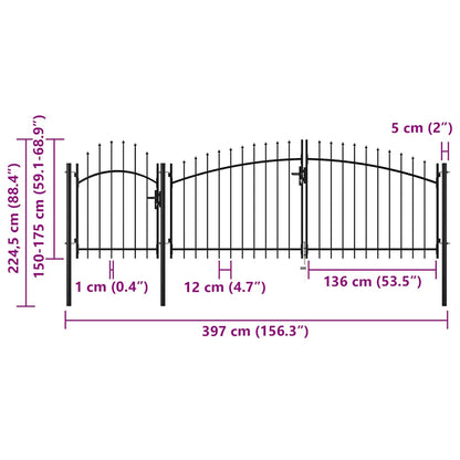 Gartentor Woerden Stahl 1,75 X 4 M