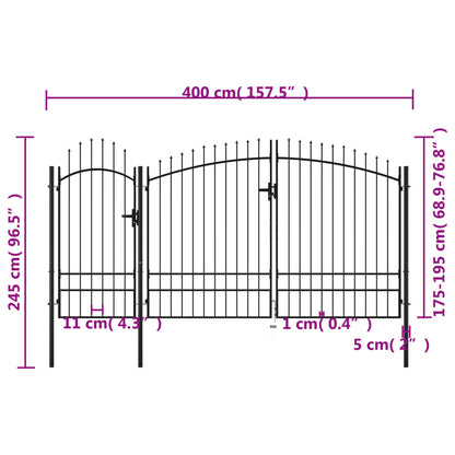 Gartentor Woerden Stahl 1,95 X 4 M