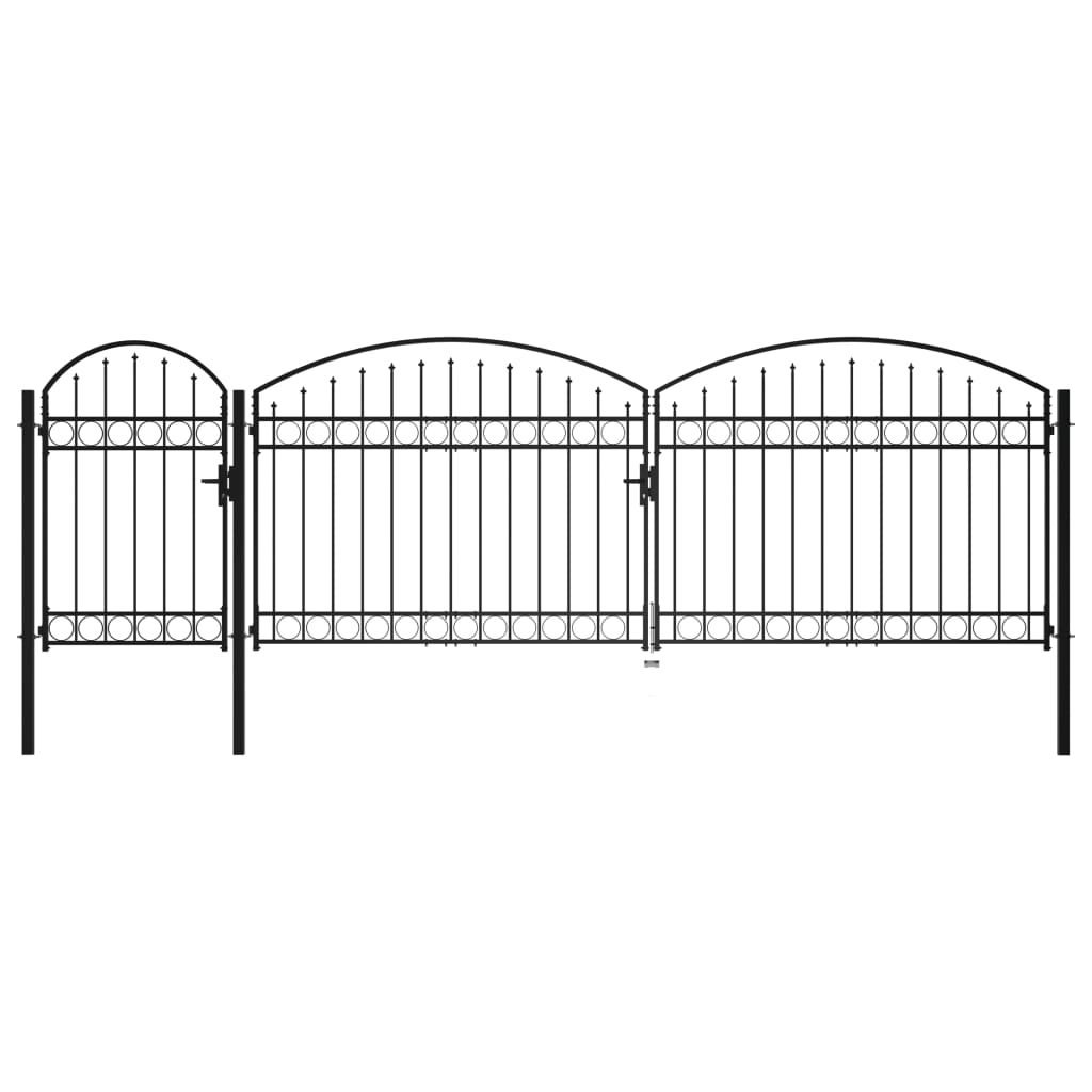 Gartentor Assen Mit Bogenabschluss Stahl 1,25 X 5 M