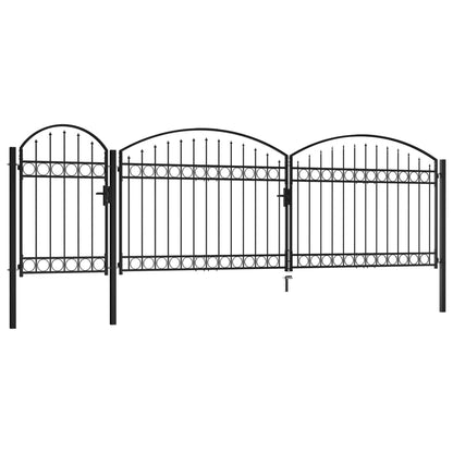 Gartentor Assen Mit Bogenabschluss Stahl 1,25 X 5 M
