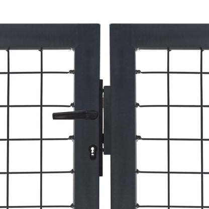 Gartentor Mit Pfosten Stahl 350 X 100 Cm