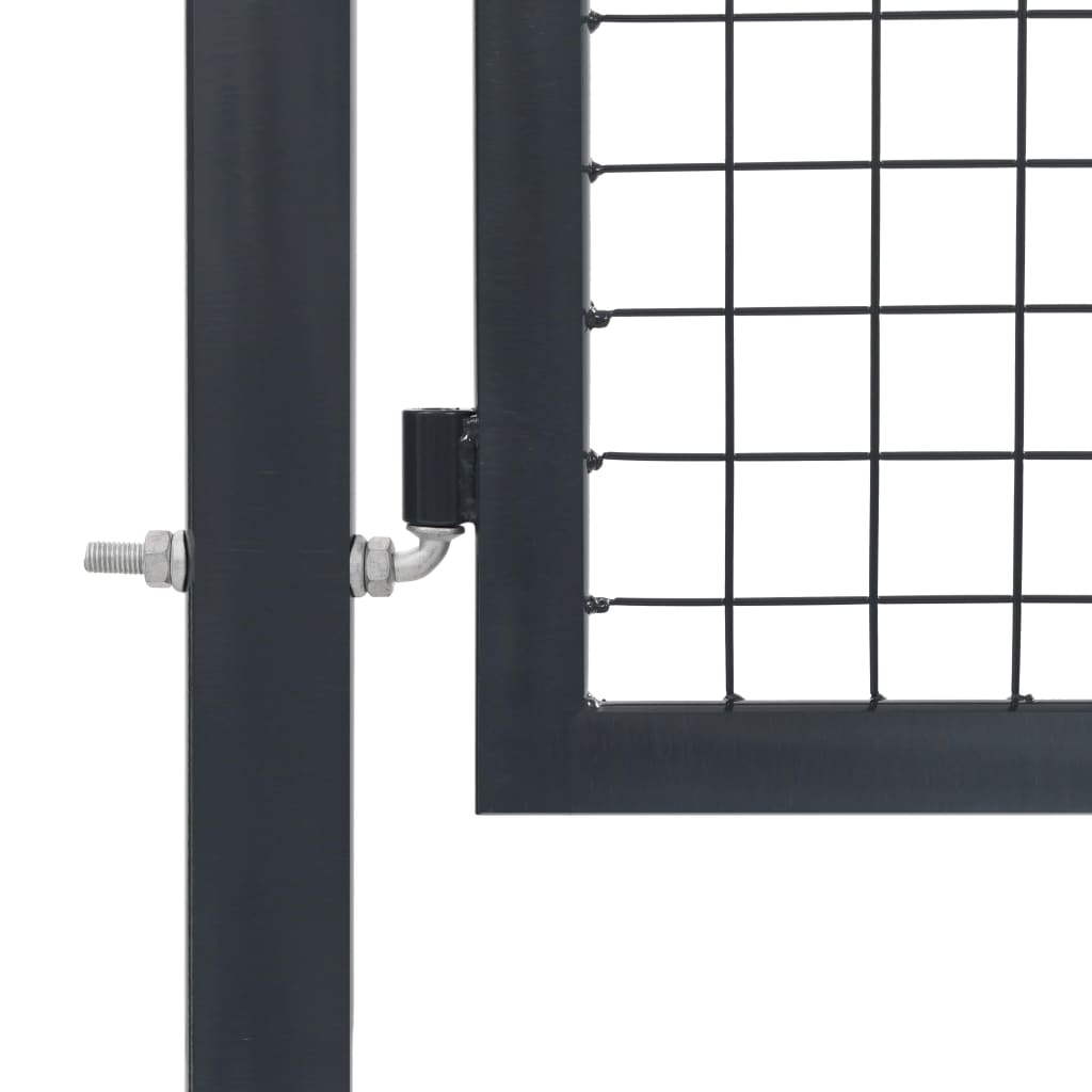 Gartentor Mit Pfosten Stahl 350 X 120 Cm