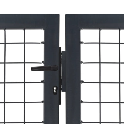 Gartentor Mit Pfosten Stahl 350×140 Cm