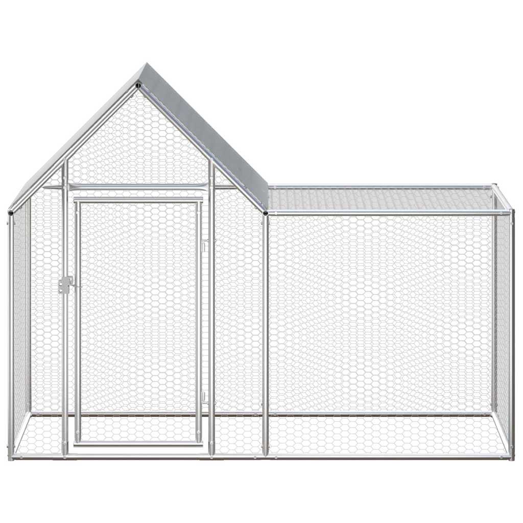 Hühnerstall 2X1X1,5 M Verzinkter Stahl