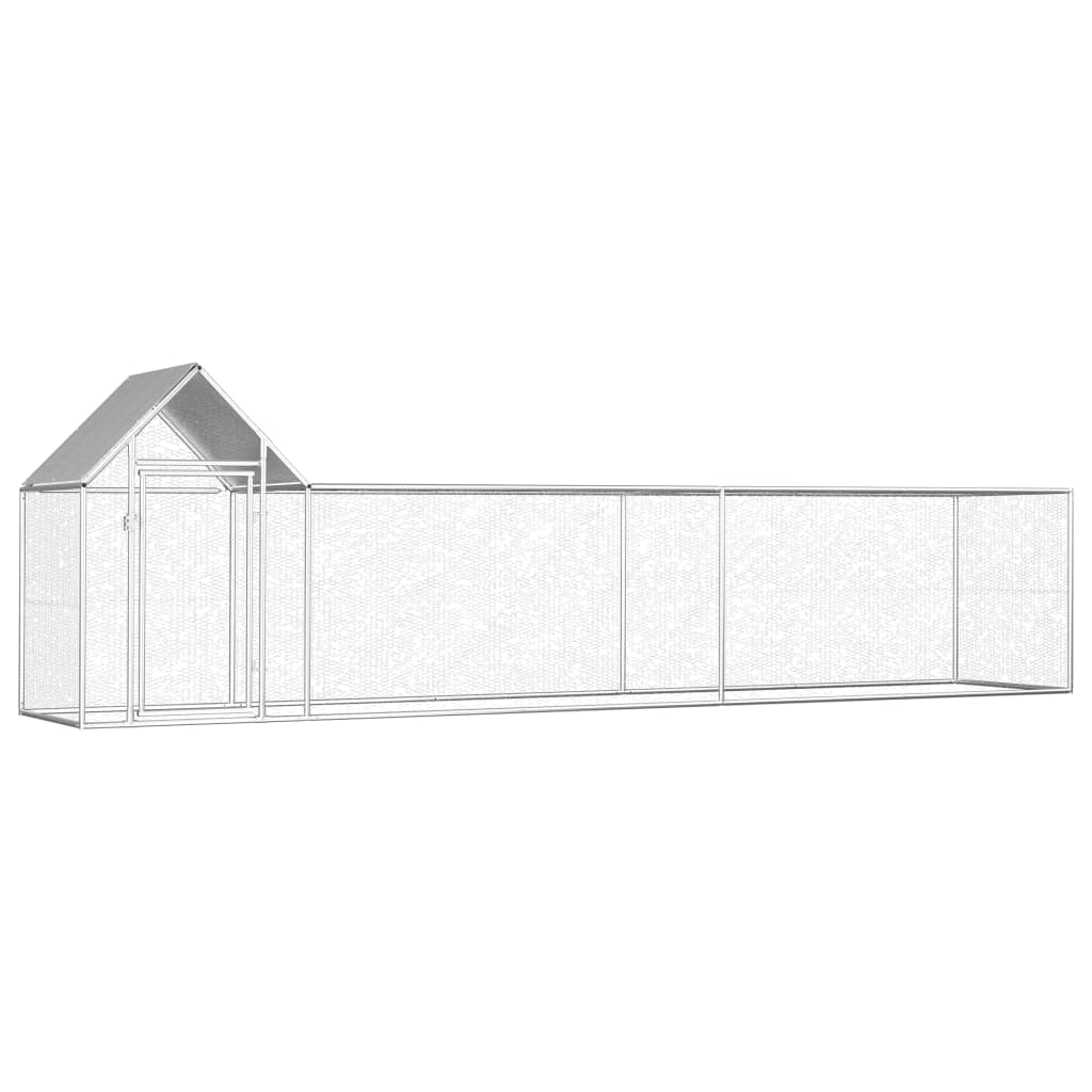 Hühnerstall 2X1X1,5 M Verzinkter Stahl