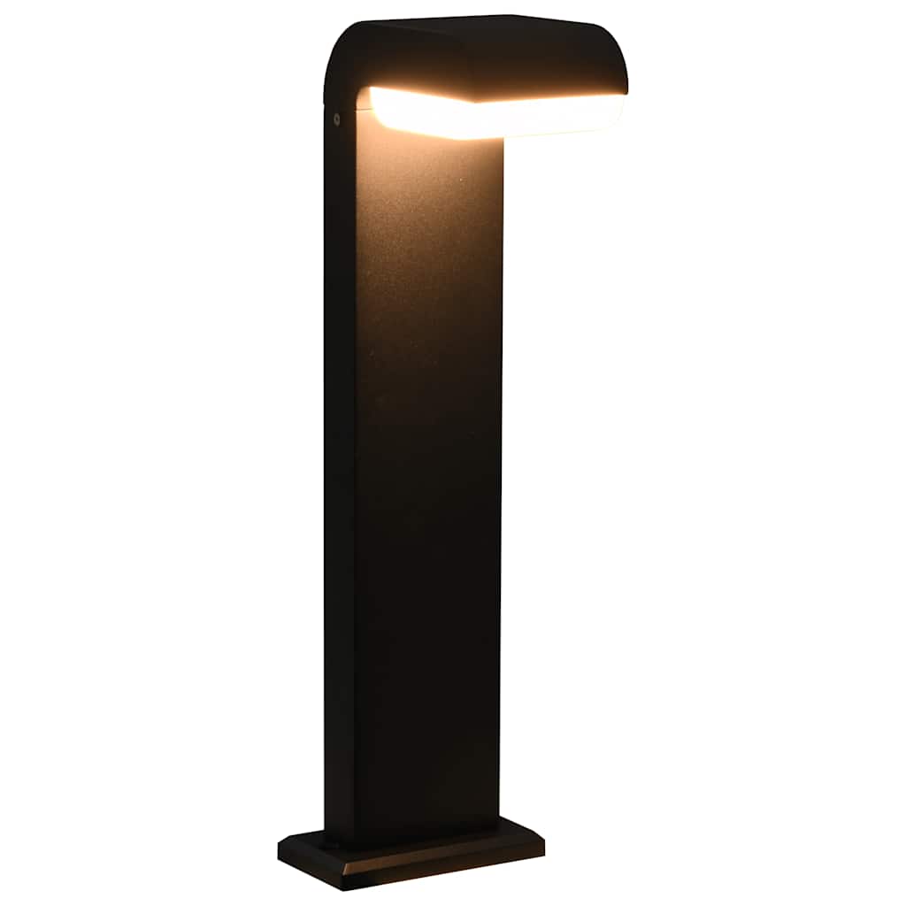 Gartenleuchte Led 9 W Schwarz Oval Silber