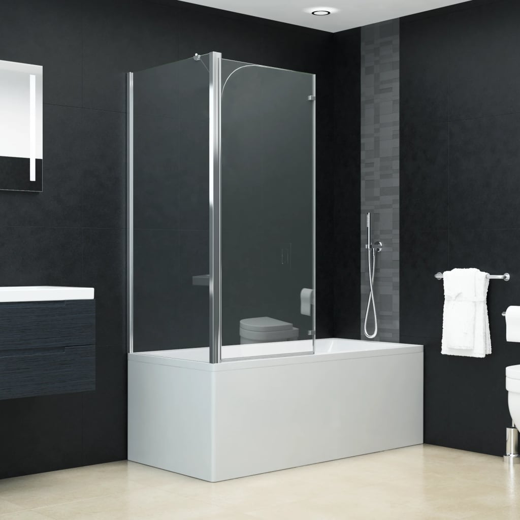 Badewannenaufsatz 2-Fach Faltbar Esg 120X68X130 Cm