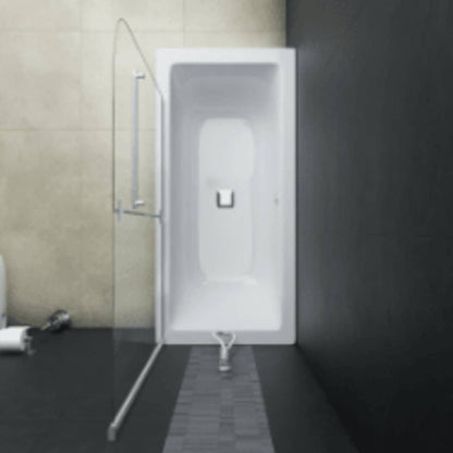 Faltbare Duschkabine 2 Paneele Esg 95 X 140 Cm