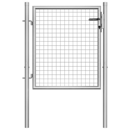 Gartentor Verzinkter Stahl Silber