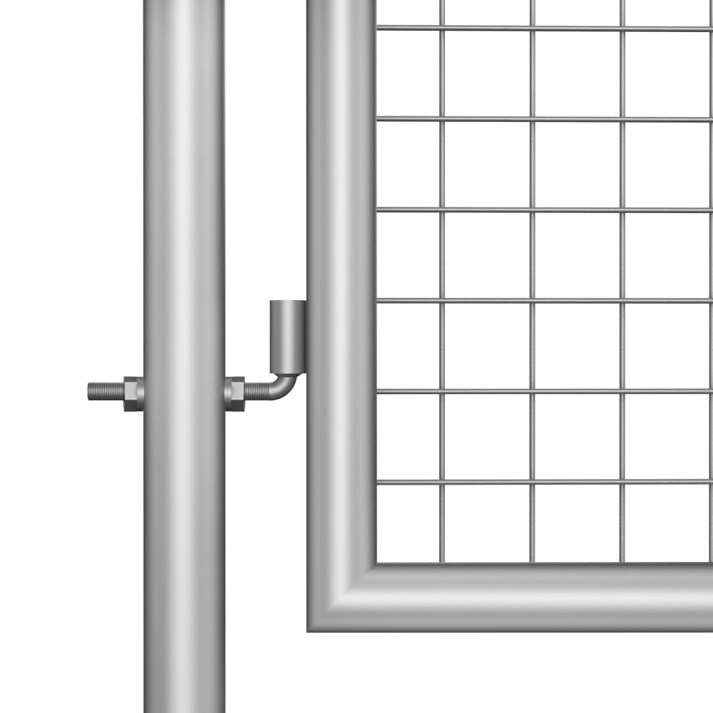 Gartentor Verzinkter Stahl Silber
