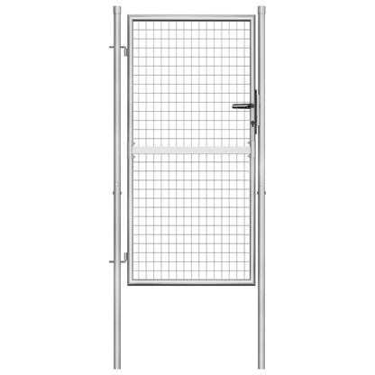 Gartentor Verzinkter Stahl Silber