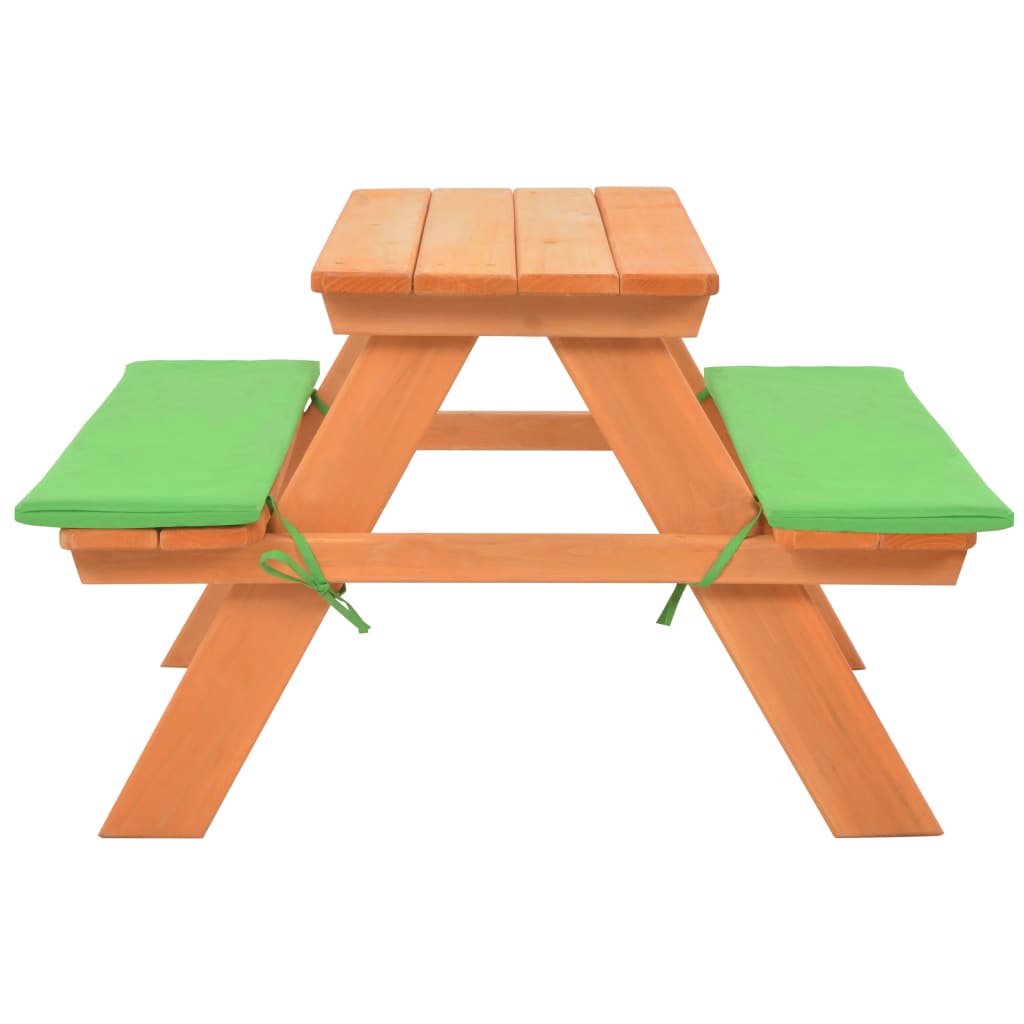 Kinder-Picknicktisch Mit Bänken 89×79×50 Cm Massivholz Tanne