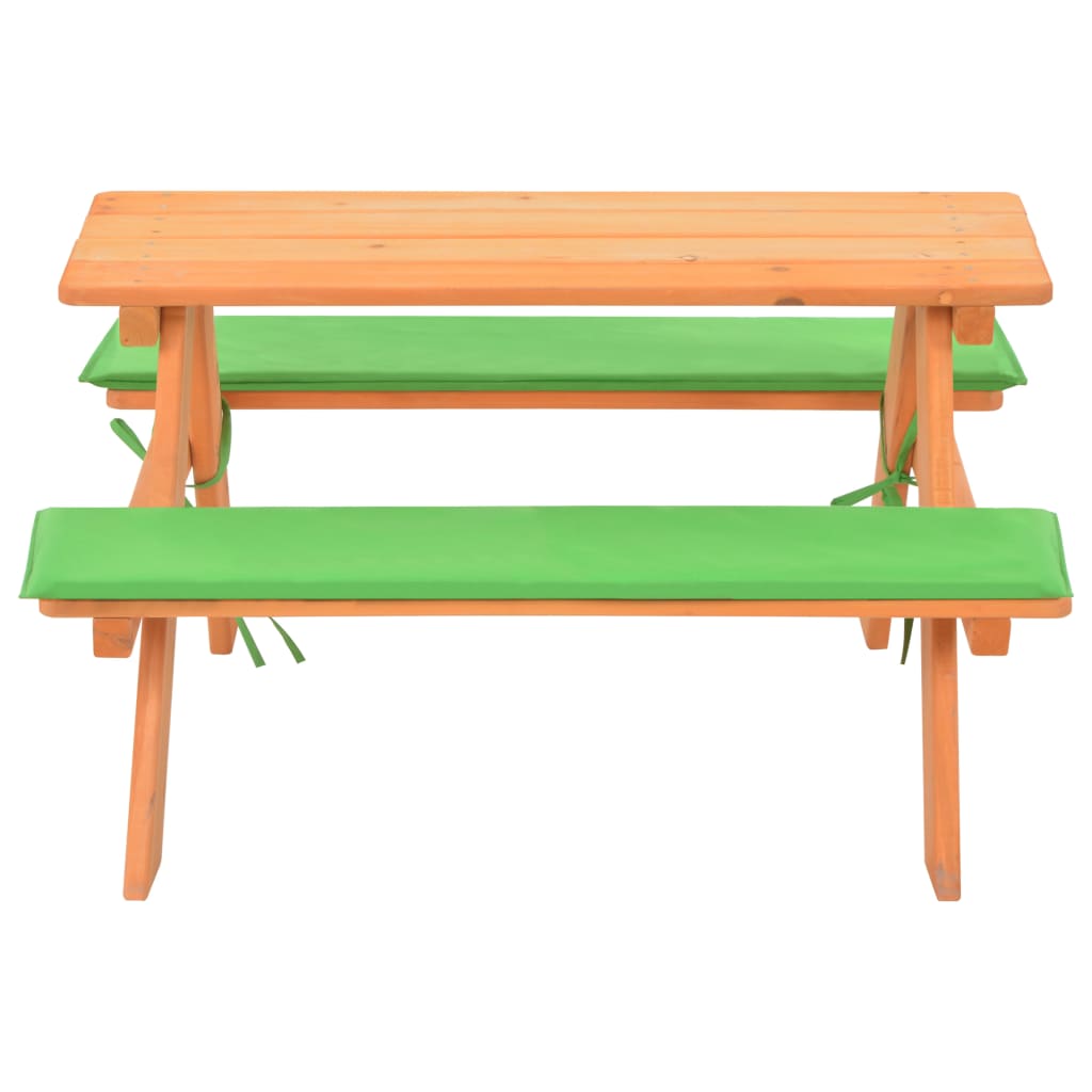 Kinder-Picknicktisch Mit Bänken 89×79×50 Cm Massivholz Tanne