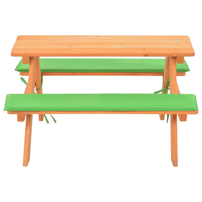 Kinder-Picknicktisch Mit Bänken 89×79×50 Cm Massivholz Tanne